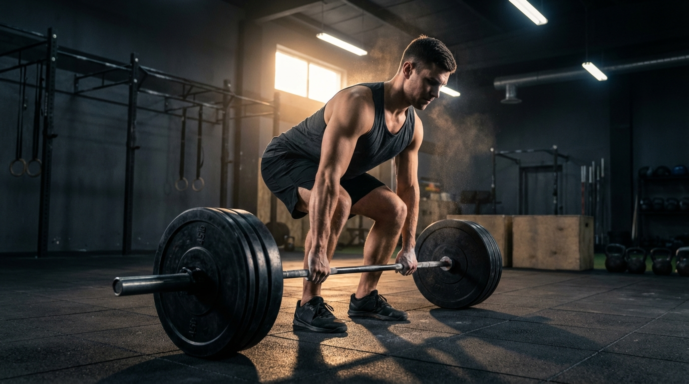 Resistance training and stress management — barbell squat and meditation